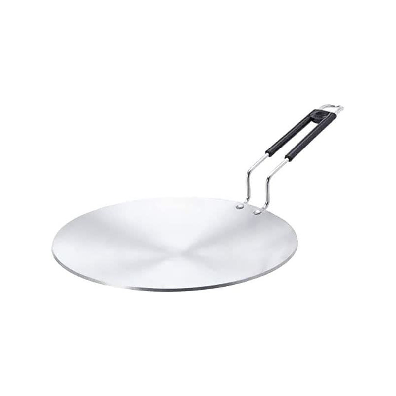 Taj Aluminium Tawa Silver Black 12Inch