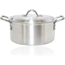 Taj Aluminium Casserole Pot Silver 30Cm