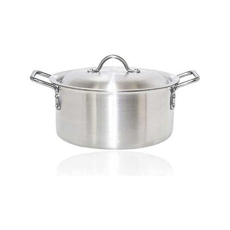 Taj Aluminium Casserole Pot Silver 28Cm