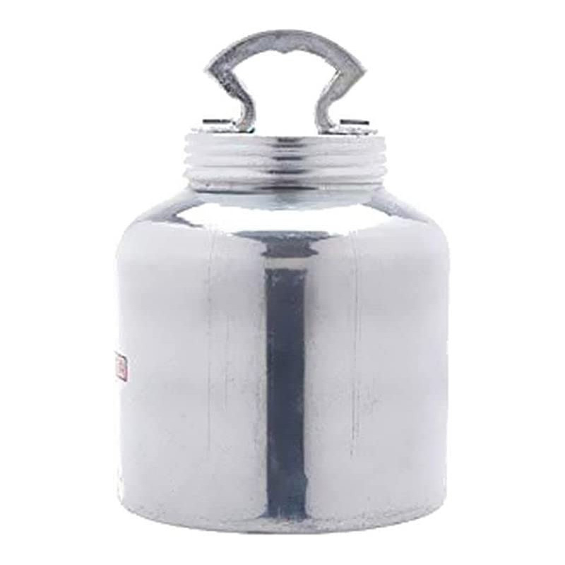 Taj Aluminium Screw Barni With Lid Silver 16Inch