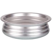 Taj Anodised Aluminium Uruli With Lid Silver 21Cm