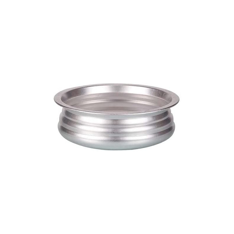 Taj Anodised Aluminium Uruli With Lid Silver 21Cm