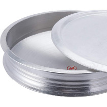 Taj Cast Aluminium 18 Inch Flat Biryani Pot With Lid
