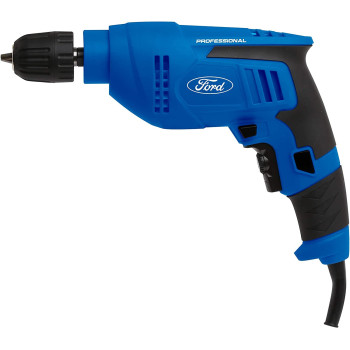 Ford Tools Keyless Chuck Professional Compact Electric Drill Driver 550W Blue 10 Mm Fp7 0030