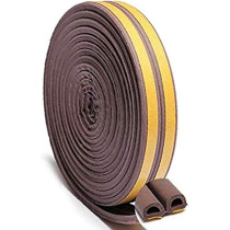Sealing Tape Self Adhesive 'D' Profile Brown 2 X 3Mtrs Dbr6 Beorol
