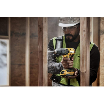 Dewalt 18V Brushless Compact Hammer Drill With 2 X 1.5Ah Lithium Ion Batteries Charger Dcd778S2 Gb 3 Year Warranty