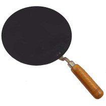 Taj Iron Flat Roti Tawa Black Beige 12Inch