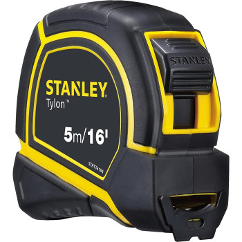 Stanley Tylon Short Tape Measure 5M 16' X 19Mm Yellow Black Stht36194