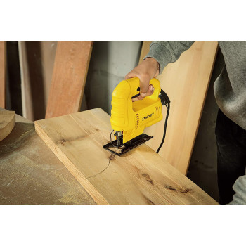 Stanley Jigsaw 450W Variable Speed Corded For Cutting Wood Sheet Metal And Plastic Yellow Blacksj45 B5 2 Years Warranty