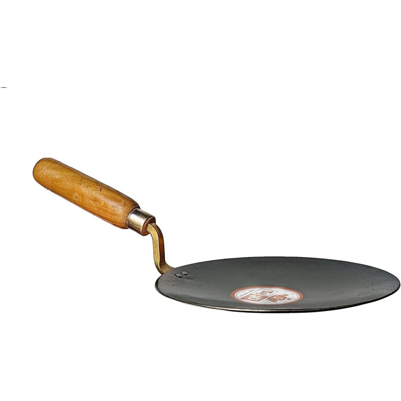 Taj Iron Roti Tawa Wood Handle 14 Inches
