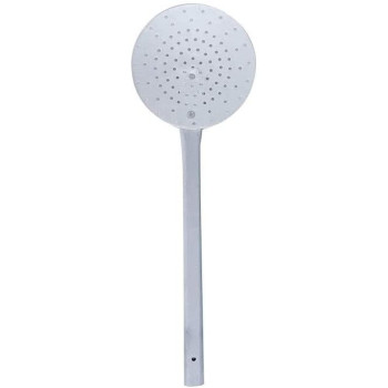 Taj Rice Skimmer With Pipe Handle Silver L