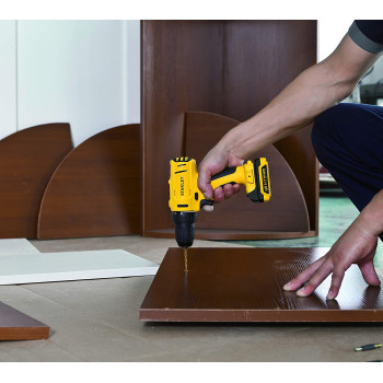 Stanley Cordless Drill Driver 10.8V Li Ion 2 Speed Reversible 10Mm Chuck 2 X 1.5 Ah Batteries Scd121S2K B5 2Y