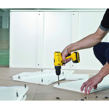 Stanley Cordless Drill Driver 10.8V Li Ion 2 Speed Reversible 10Mm Chuck 2 X 1.5 Ah Batteries Scd121S2K B5 2Y