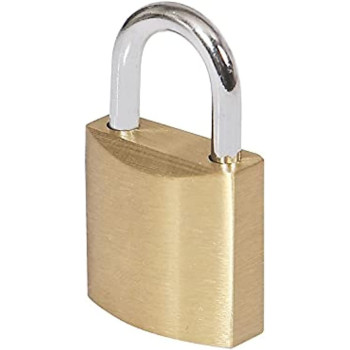 Hasanat Essentials 20Mm Small Padlock Mini Luggage Lock Bag Travel Suitcase Zip Jewelry Brass Body With Key Blister