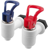 2Pcs Universal Size Push Type Plastic Water Dispenser Faucet Tap Replacement Home Essential Drinking Fountains Parts