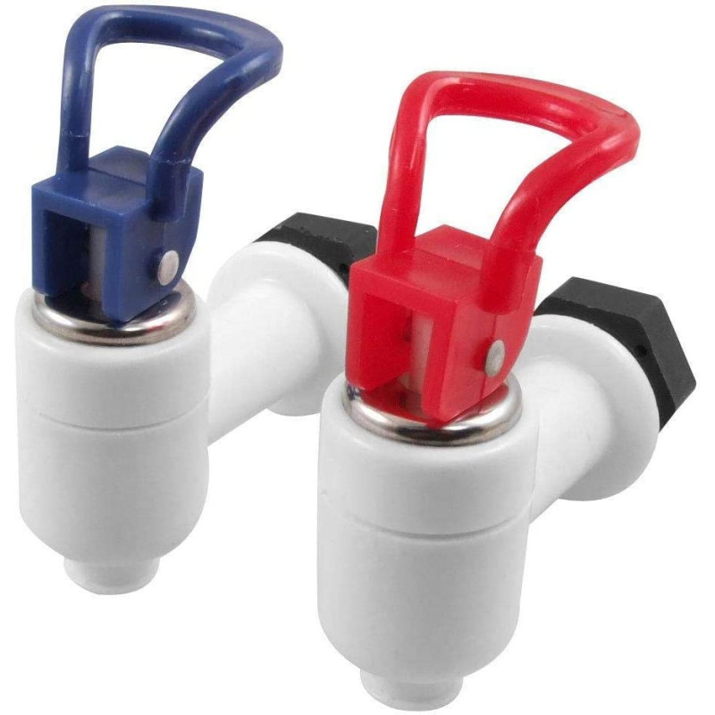 2Pcs Universal Size Push Type Plastic Water Dispenser Faucet Tap Replacement Home Essential Drinking Fountains Parts