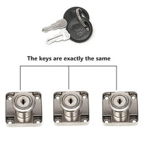 4 Pcs Cabinet Lock Key Drawer Desk Lock Zinc Alloy Wardrobe Furniture Cabinet Locker Door Hardware Lock With 8 Key Black