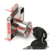 4 Pcs Cabinet Lock Key Drawer Desk Lock Zinc Alloy Wardrobe Furniture Cabinet Locker Door Hardware Lock With 8 Key Black