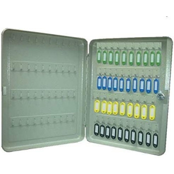 Metal Key Box 45 Keys White