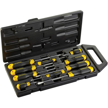 Stanley 2 65 005 Phcushion Grip Screwdriver Multi Colour Set Of 10 Piece