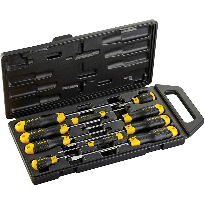 Stanley 2 65 005 Phcushion Grip Screwdriver Multi Colour Set Of 10 Piece