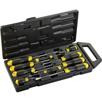Stanley 2 65 005 Phcushion Grip Screwdriver Multi Colour Set Of 10 Piece