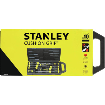 Stanley 2 65 005 Phcushion Grip Screwdriver Multi Colour Set Of 10 Piece