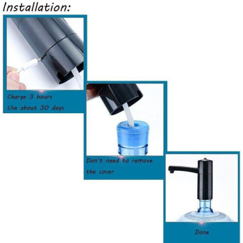 Electric Drinking Water Pump Water Dispenser Usb Rechargeable Drinking Tap For Water Drinking Bottles