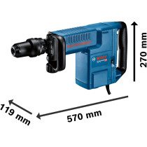 Bosch Professional Gsh 11 E Corded 240 V Demolition Hammer Drill With Sds Max