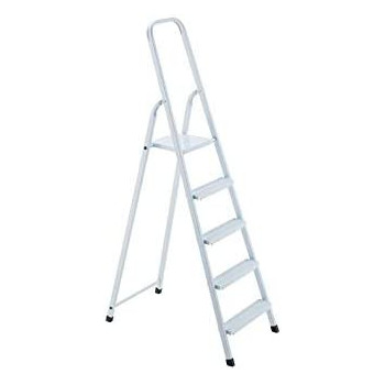 5 Steps Steel Ladderwhite