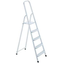 5 Steps Steel Ladderwhite