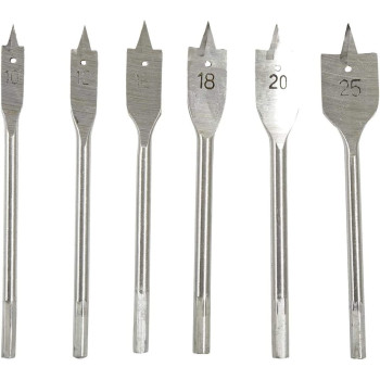 Royal Star 6 Pieces Wood Flat Set Drill Bits