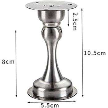 Door Stopper Bumper Magnetic Stainless Steel Door Holder Doorstop For Pvc Metal Wood Board Tile Platic Aluminum Sash Silver