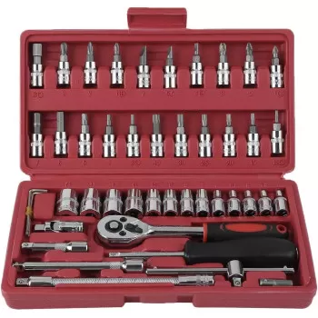 46Pcs Ratchet Torque Wrench...