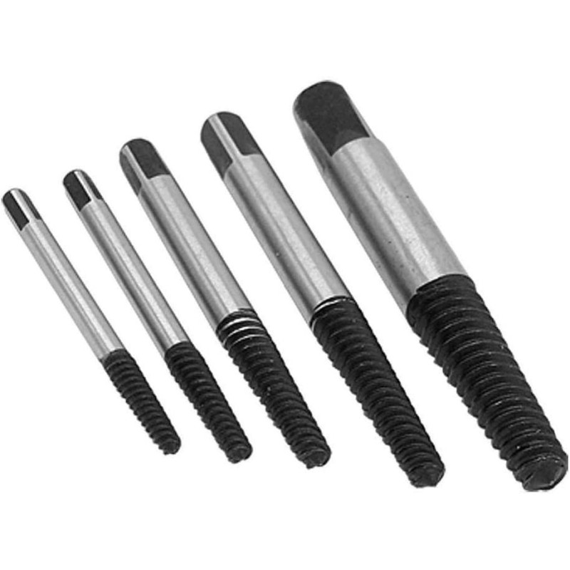 Steel Broken Speed Out Damaged Screw Extractor Drill Bit Guide Set Broken Bolt Remover Easy Out Set