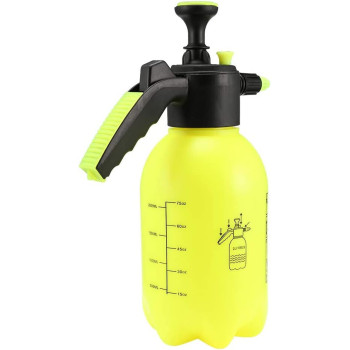 Dealmux Air Pressure Type Water Sprayer Kettle For Garden Lawn Plant 2L Yellow