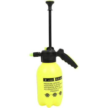 Dealmux Air Pressure Type Water Sprayer Kettle For Garden Lawn Plant 2L Yellow