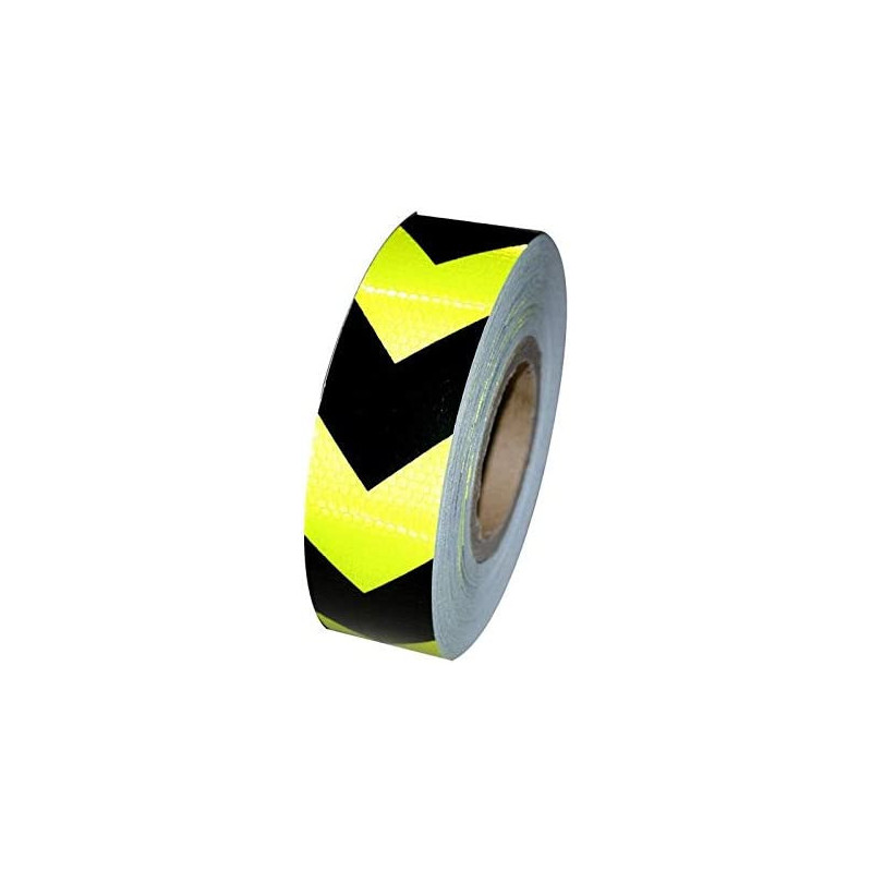 Vehicle Night Reflective Safety Warning Tape Sticker In Green Black Arrow Reflection For Car Truck And Bus