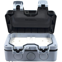 Wintex Weatherproof Outdoor Switch And Socket Double