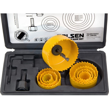 Tolsen 11Pcs Hole Saw Set