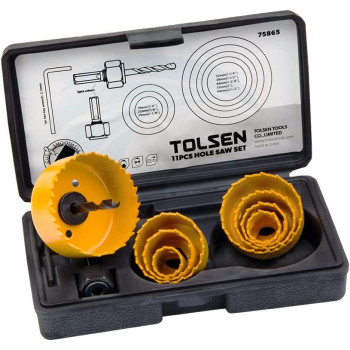 Tolsen 11Pcs Hole Saw Set