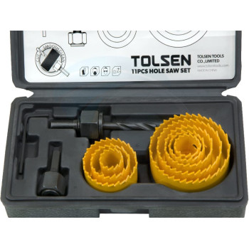 Tolsen 11Pcs Hole Saw Set