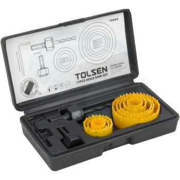 Tolsen 11Pcs Hole Saw Set