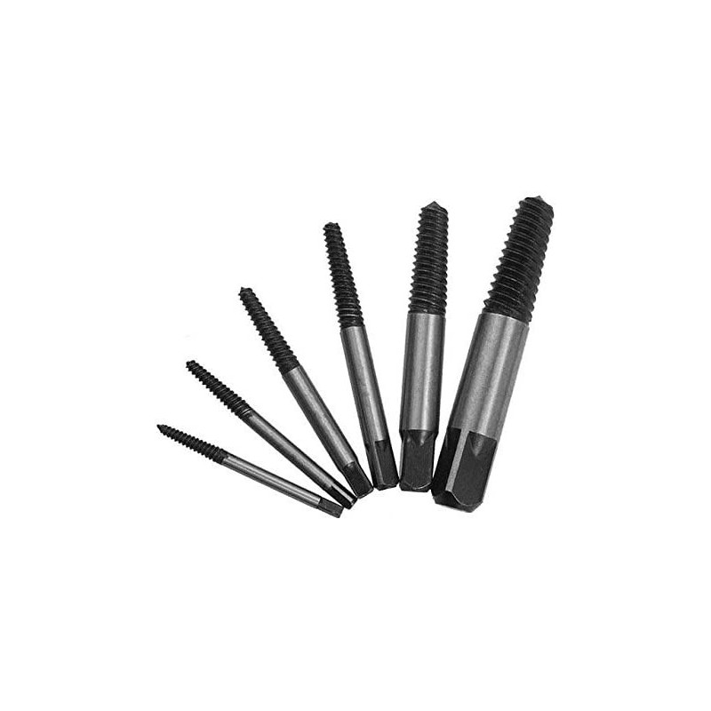 6 Pcs Lot Damaged Broken Screws Extractor Drill Bits Easy Out Remover Center Drill Damaged Bolts