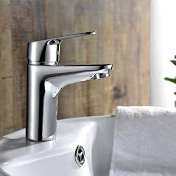 Copper Washbasin Mixer Silver
