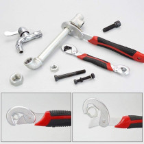 Multi Function Universal Quick Snap N Grip Adjustable Wrench Spanner Set 2 Pieces