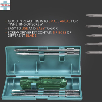 Taparia 802 Screw Driver Set With Neon Bulb
