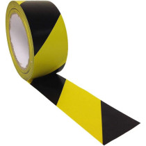 Vaultex Warning Tape Yellow And Black 70Mm X 250M