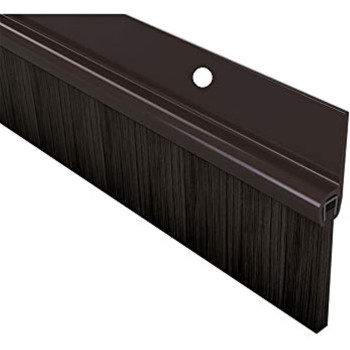 100 Cm 1 Meter Brown Door Bottom Brush Seal Aluminiumwith 4 Pcs Screws Home Door Safety Protection
