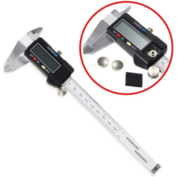 Other 2724556046098 Digital Electronic Gauge Stainless Steel Vernier Caliper Micrometer 150 Mm 6 Inch